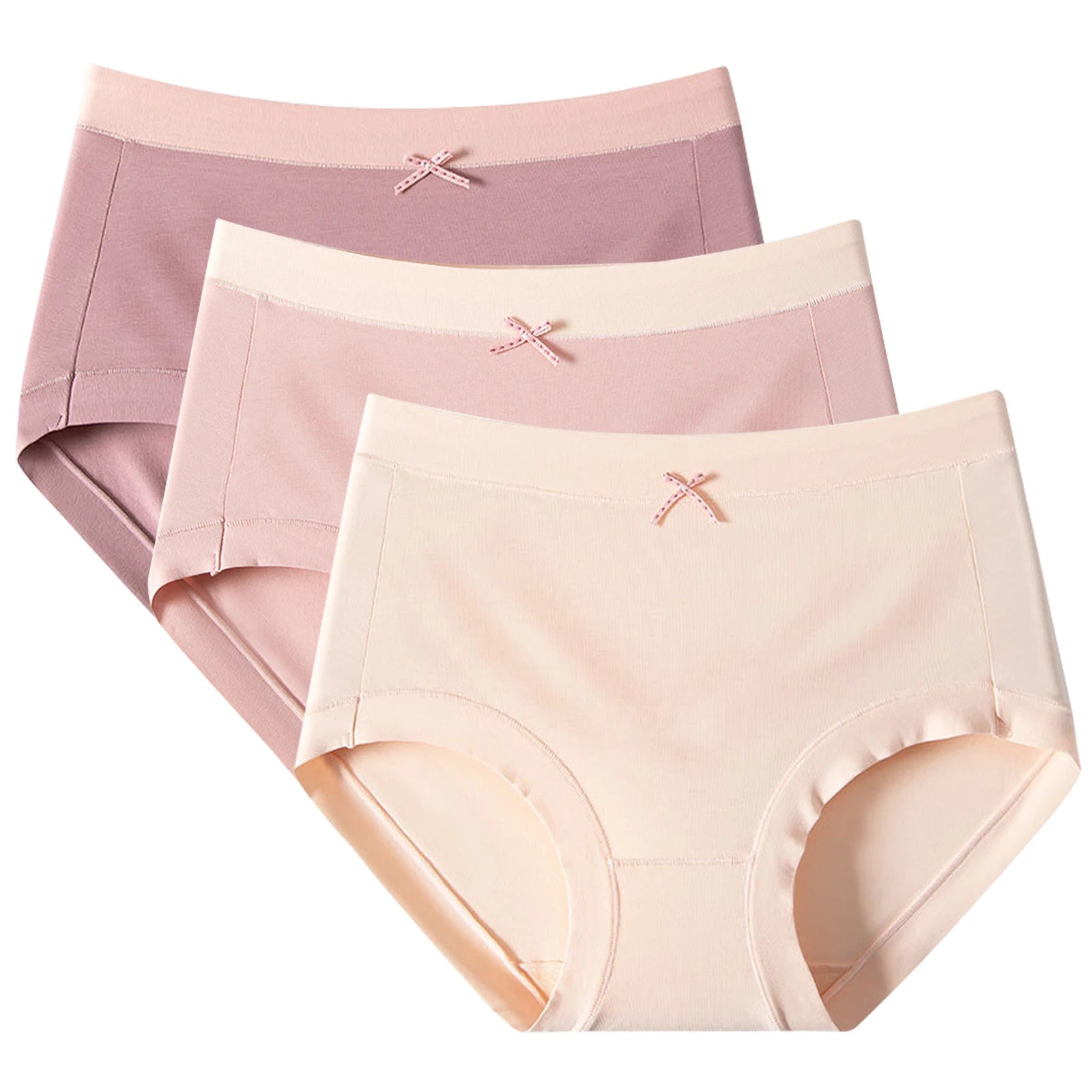 3pcs/Set Women's Cotton Panties Lady Panty Briefs Comfortable Soft Breathable Elastic Underwear Girl Underpants Aviola