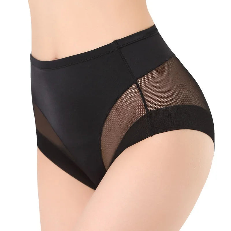 Women Mesh Underwear Soft Mid Waist Transparent Underpants Sexy Ladies Briefs Fashion Female Lingerie 4127 Aviola