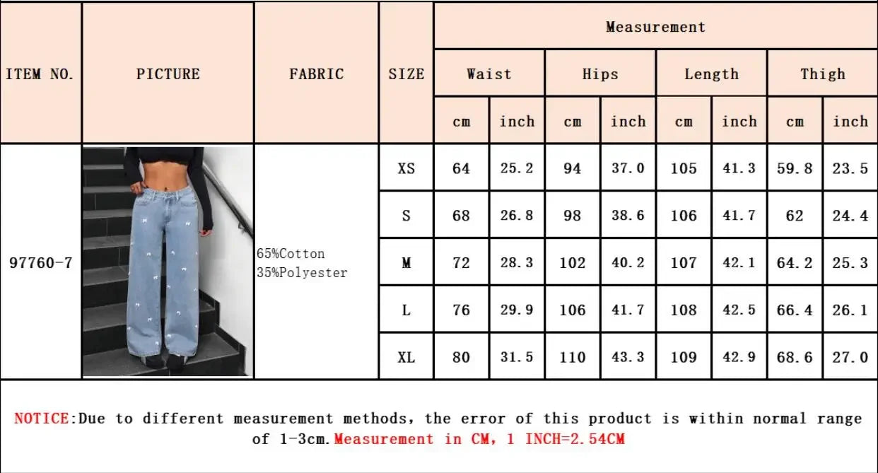 Denim Wide Leg Pants Women Mom Jeans Streetwear High Waist Bow Washed Distressed Straight Trousers Y2k Vintage Floor Length Aviola