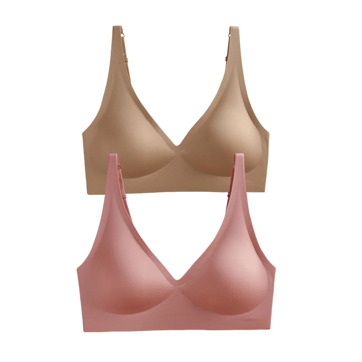 2Pcs/Set Seamless Bra Women Underwear Wireless Brassiere Soft Padded Intimate Female Push Up Sexy Lingerie Underwear Sleepwears Aviola