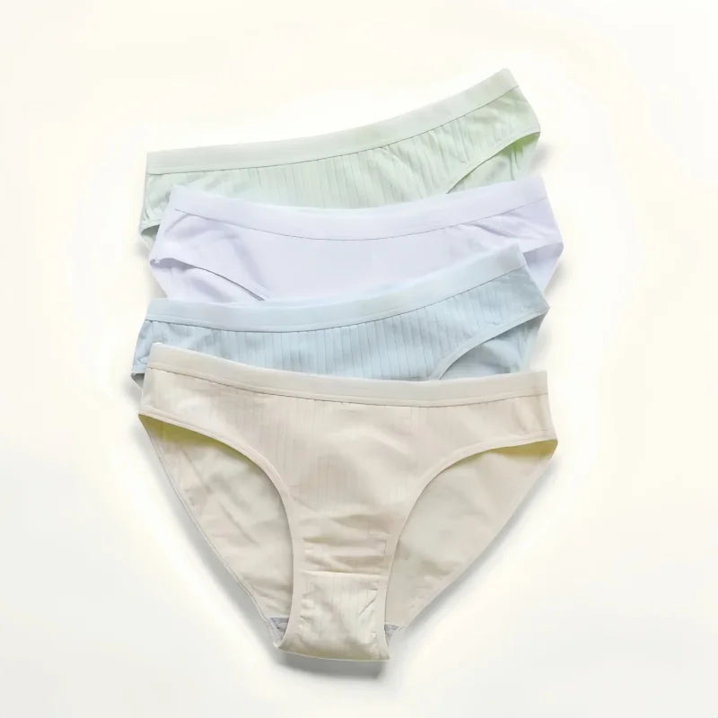 5Pcs/Set Cotton Panties Women Briefs Female Underpants Solid Color Seamless Underwear M-XL Sexy Lingerie Comfort Intimates Aviola