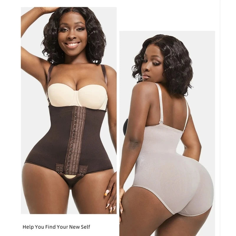1 Piece Solid Seamless Light Shaping Shapewear Bodysuit,Adjustable Tummy Control with Open Crotch, Women's Underwear & Shapewear Aviola