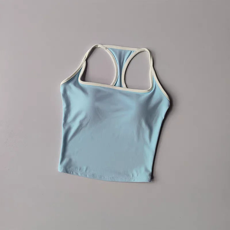 Women's Pilates Tank Top Push-Up Sports Bra Hollow Breathable Fitness Bras Gym Yoga Vest Sexy Running Tops Sportswear Aviola