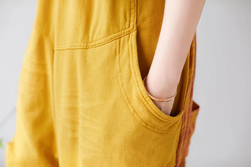 Jumpsuits Women Denim One Piece Suspenders Mom Jeans Overalls Hole Wide Leg Long Pants High Waist Work Y2k Streetwear Rompers Aviola