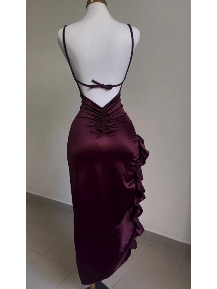 Cross-border dress summer senior sense Y2K sexy halter Spice Girl dress Aviola
