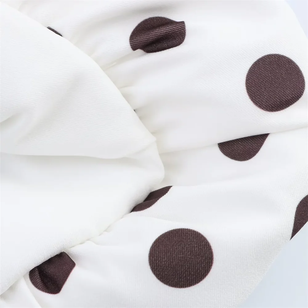 BM&MD&ZA202 French balloon version polka dot print suspender dress short skirt summer new women's clothing Aviola