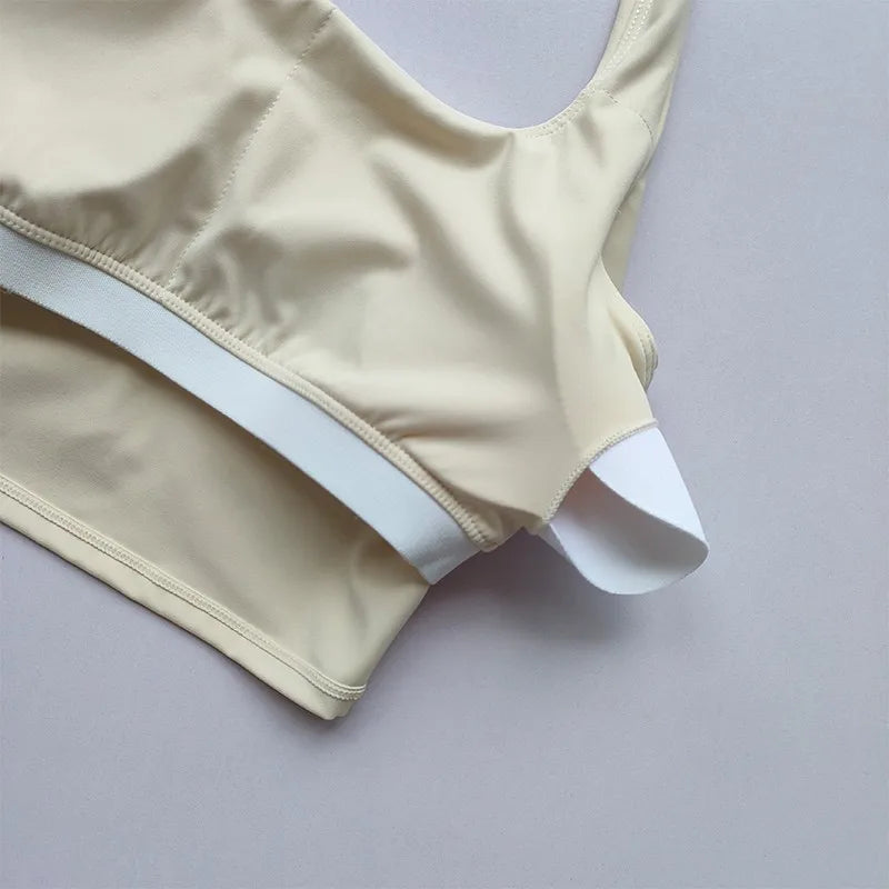 Women's Sport Bra Sexy Halter Padded Yoga Camisole Backless Gym Crop Top Fitness Bra Breathable Workout Sports Bras Aviola
