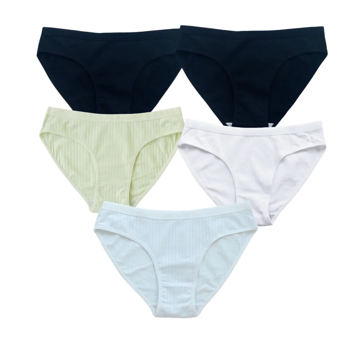 5Pcs/Set Cotton Panties Women Briefs Female Underpants Solid Color Seamless Underwear M-XL Sexy Lingerie Comfort Intimates Aviola