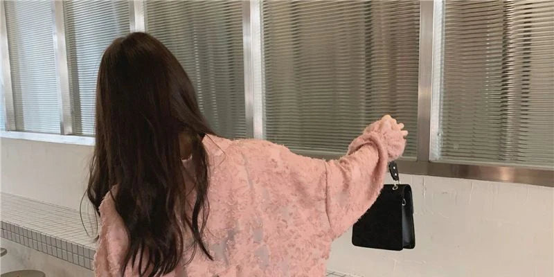 MEXZT Lace Blouses Women Sexy See Through Tassel Loose Sunscreen Shirts Summer Korean Sweet Elegant Casual Sun Protection Tops Aviola