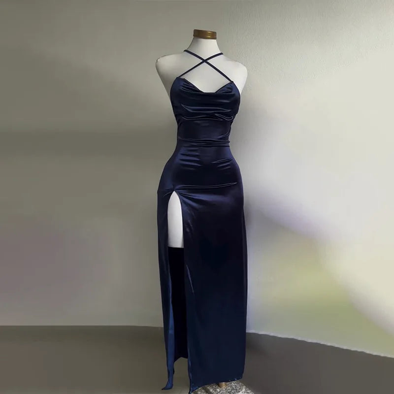 2025 European and American hot new dress summer high-end Y2K sexy suspender spicy girl dress long skirt Aviola