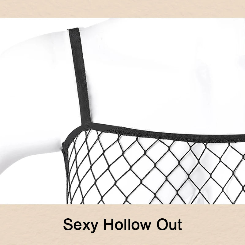 Sexy Crotchless Tights Women High Fishnet Black Sling Body Stockings Erotic Lingerie Mesh Teddy Pantyhose One Piece Long Tights Aviola