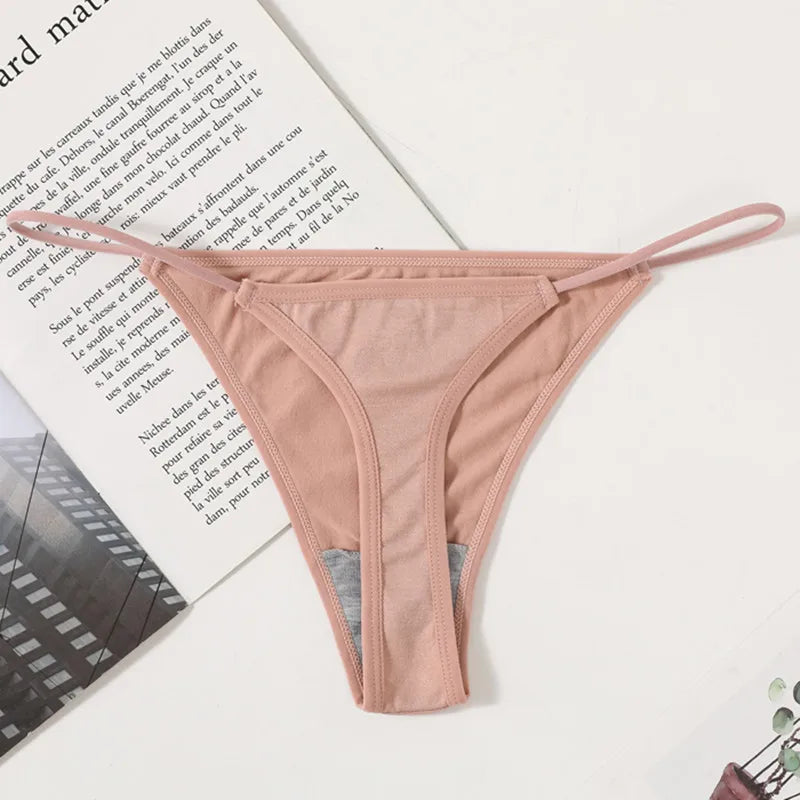 4Pcs/Set Women G-String Seamless Panties Underwear Sexy Lingerie Low Rise Thongs Female G-String High Cut Pantys Aviola