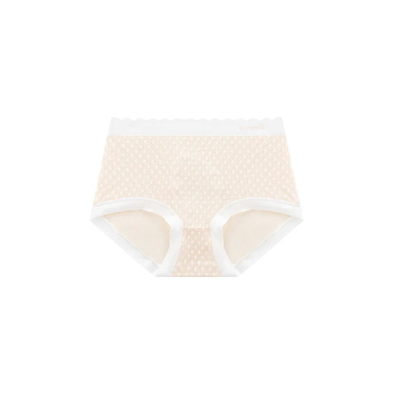 Women M-3XL Plus Size Modal Antibacterial Underwear Sexy Seamless High Waist Panties Comfort Briefs Girls Jacquard Lingerie 8106 Aviola