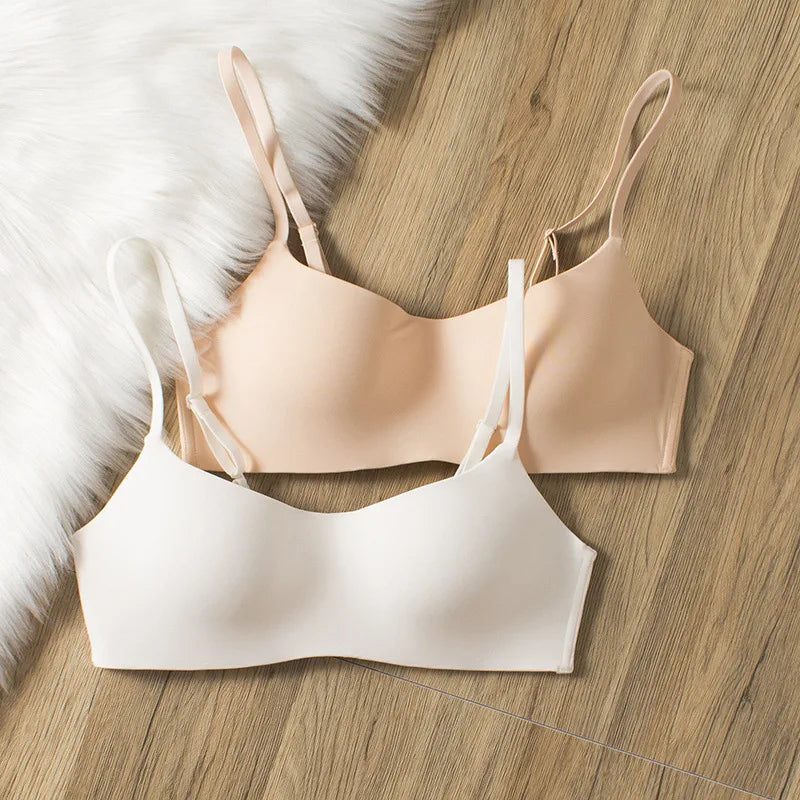 3Pcs/Lot Non-wire Push Up Bras For Women Seamless Underwear Female Sexy Lingerie 1/2 Cup Non-detachable Brassieres Aviola