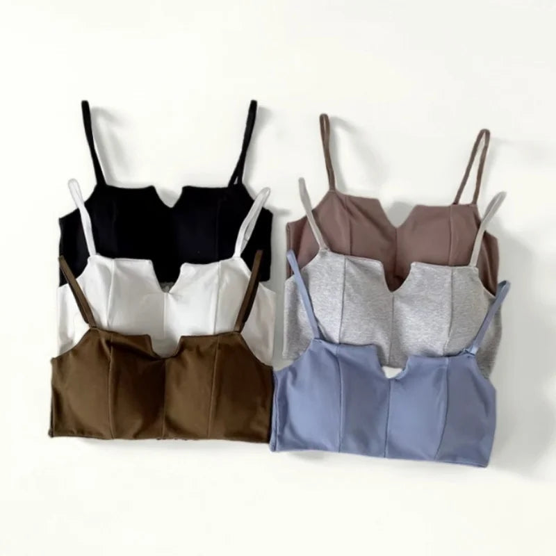Push Up Bras For Women Sexy Lingerie Squareneck Bra Crop Tops Cotton Bra Female Comfy Underwear Intimates Wireless Brassiere Aviola