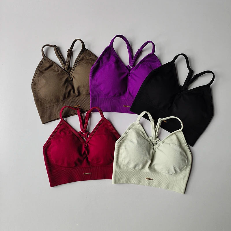 2PCS Women's Seamless Sports Bra Yoga Suit Quick-Dry Hip Lifting Fitness Gym Workout Sets Outfit Leggings Set Gym Wear Set Aviola