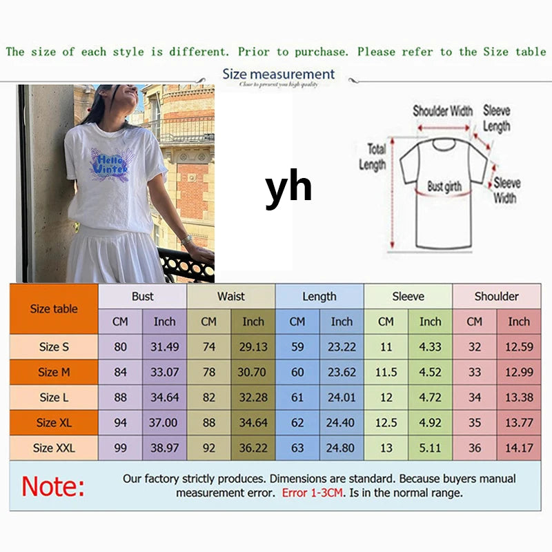 2024 Europe and the United States street new print season art text short sleeve women Y2K women's T-shirt vest halter Aviola