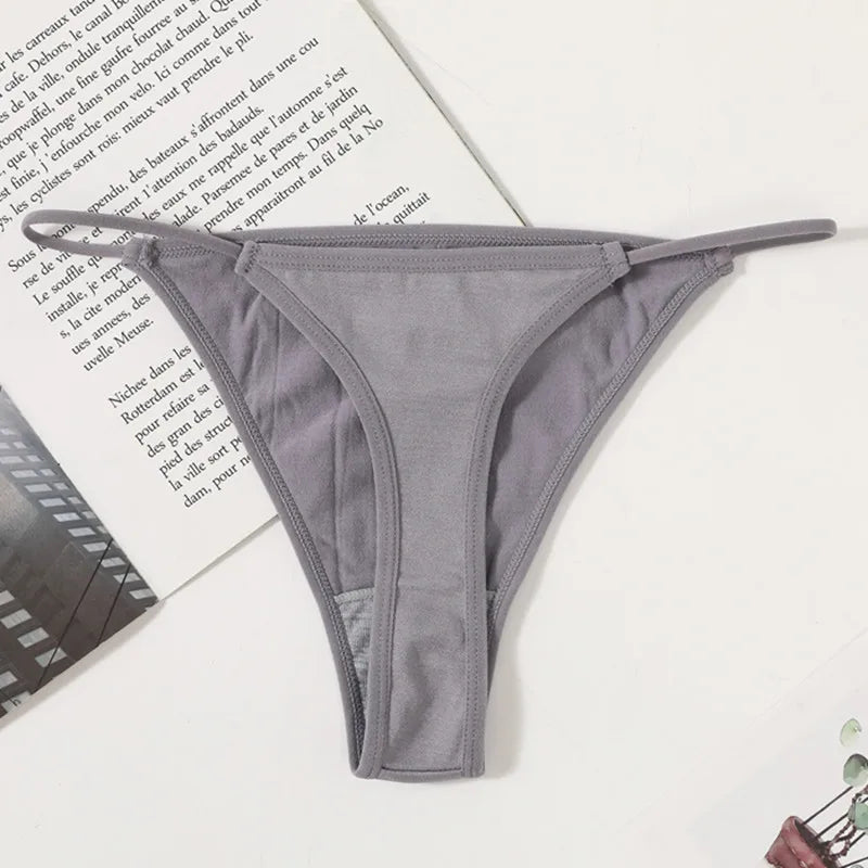 4Pcs/Set Women G-String Seamless Panties Underwear Sexy Lingerie Low Rise Thongs Female G-String High Cut Pantys Aviola
