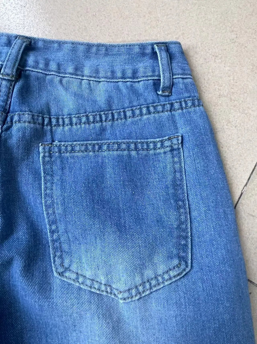 Mom Jeans Women Denim Pant Wide Leg Long Pants Hole High Waist Straight Trousers Y2k Streetwear Work Splice Casual 2025 Punk Aviola