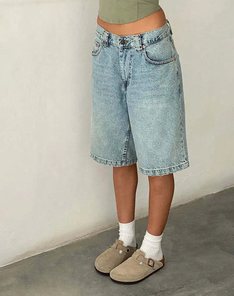 Denim Pant Women Wide Leg Jeans Calf Length Pants High Waist Straight Trousers Y2k Streetwear Mom Jeans Casual Loose Summer Aviola