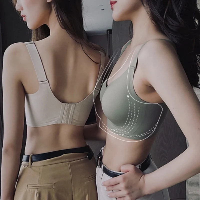 3Pcs/Set Seamless Bras For Women Padded Bra Non-wire Underwear Sexy Lingerie Wide shoulder Straps Brassiere Soft Tops Intimates Aviola