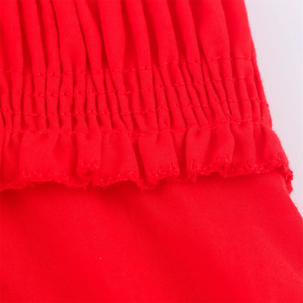 BM&MD&ZA2025holiday style sweet simple splicing sling dress loose long skirt summer women's clothing Aviola