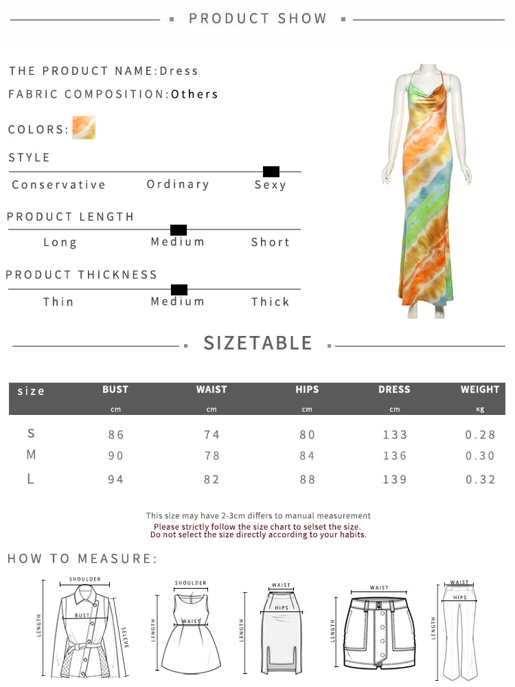 Nibber Swing Collar Colorful Fashion Maxi Dress Women Metal Chain Backless Vacation Trend Beach Party Style Elegant Vestidos Aviola