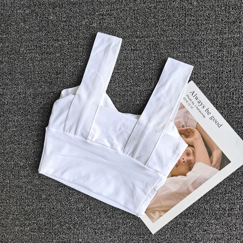 Women Sexy Crop Tops Yoga Bra Female Streetwear Sleeveless Camis Seamless Sport Lingerie Tee Fitness Bra Tanks Workout Bras Aviola