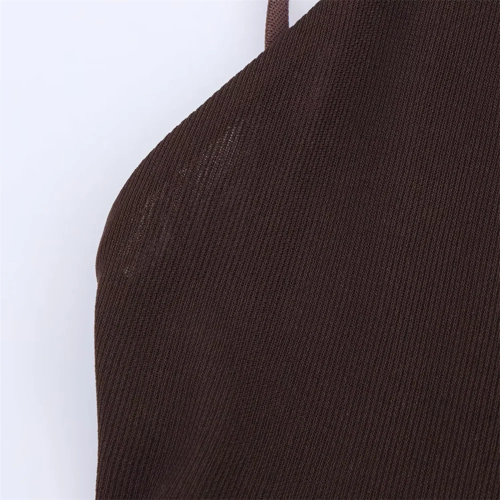 BM&MD&ZA2025asymmetric V-neck backless sling loose sexy holiday style dress summer new women's clothing Aviola