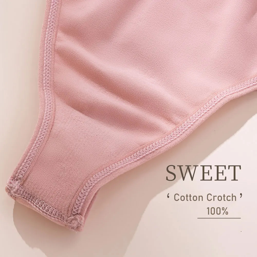 5pcs Women's High-Waisted Thong Cotton Comfortable Sexy Female Underpants Panties Briefs Intimates Ladies Underwears Aviola