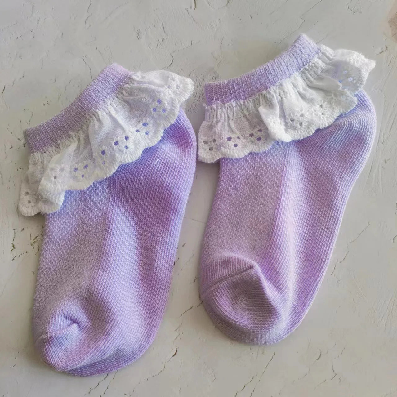 5 pairs Spring/Summer Children's socks Lace socks Summer thin mesh socks Pure cotton baby boat socks Girls Princess socks Aviola