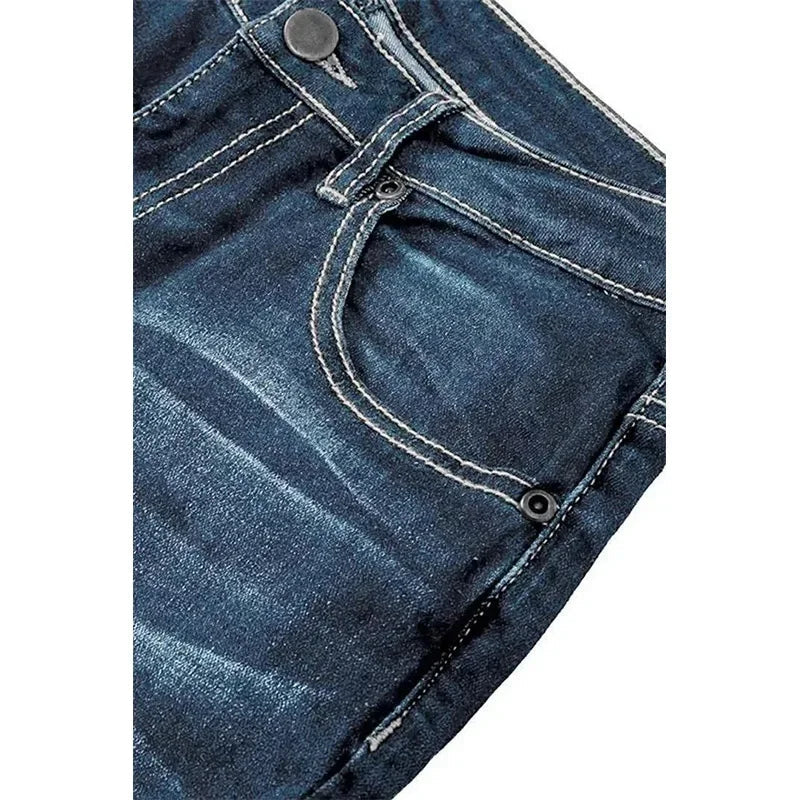 Mid Waist Flared Jeans Women Button Casual Straight Leg Pants New 2023 Summer Pocket Hole Female Loose Office Lady Slim Pants Aviola