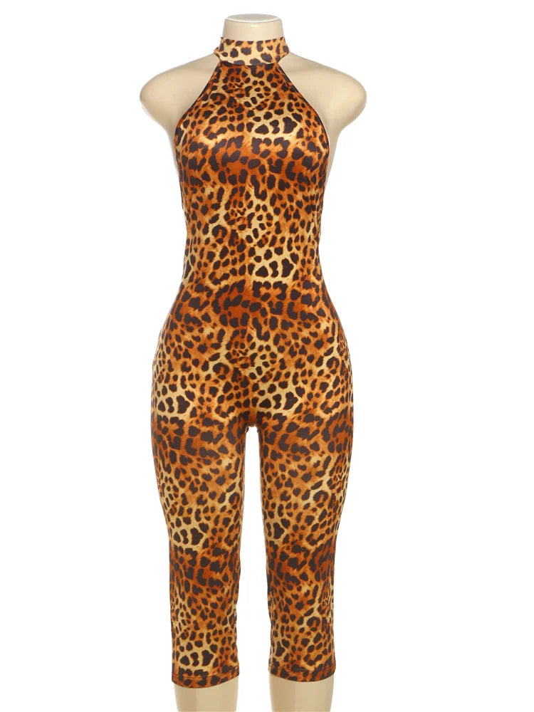 Nibber Bandage Sexy Dot Print Romper Women Y2K Backless Halter Fit Tight Stretch Summer Trend Hipster Activity Workout Playsuits Aviola