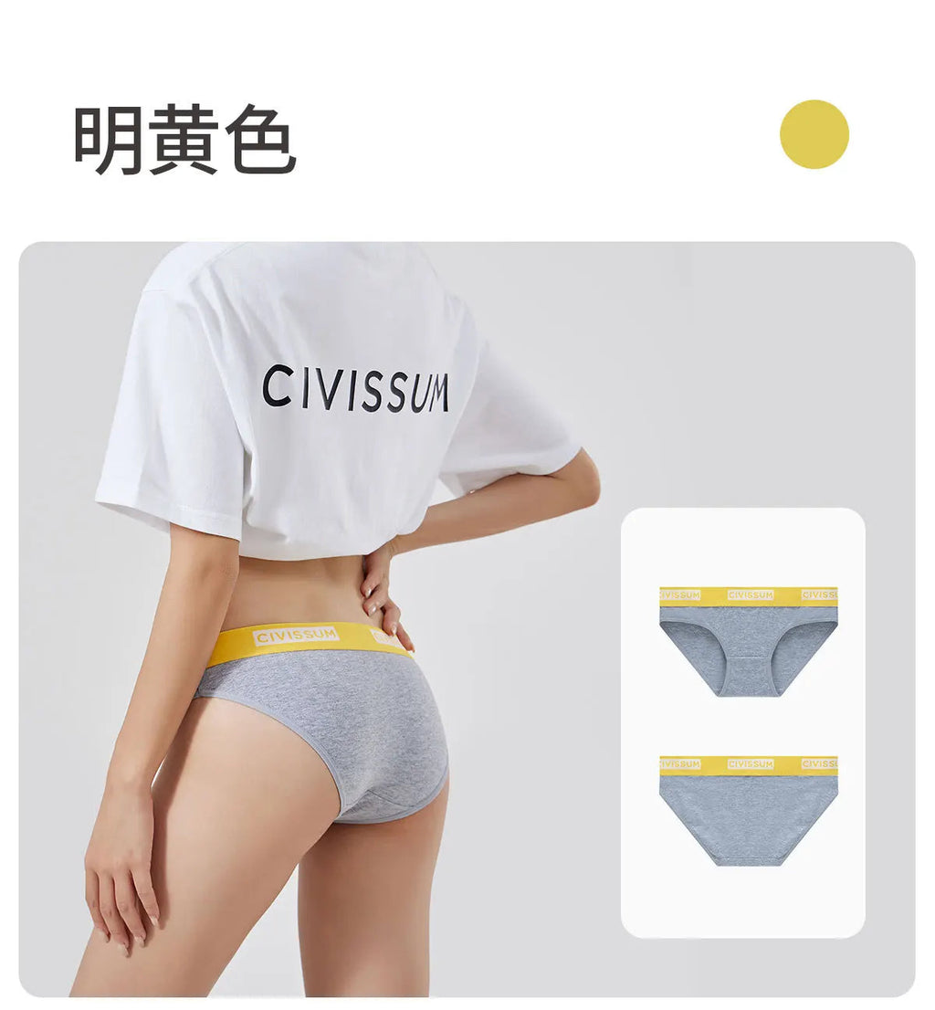 Women 100% Cotton Sexy Rainbow Panties Female Low Waist Underwear Classic Design Lingerie Girls Cute Briefs Aviola