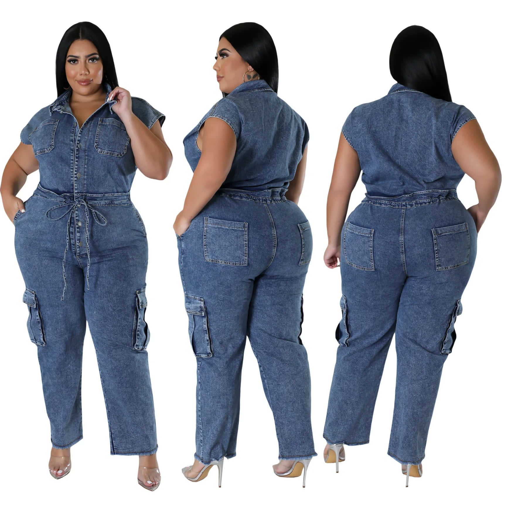 Demin Overalls Women Slim Fit Jumpsuits Sleeveless One Piece Long Pants Mom Jeans High Waist Y2k Club Party Casual Rompers Aviola
