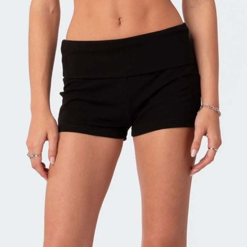 T2K European and American street style short letter print new basic versatile casual shorts Aviola