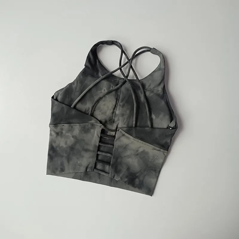 Women Sexy Beauty Back Sports Bra Breathable Fitness Top Seamless Yoga Bra Gym Crop Top Brassiere Push Up Sport Bras Workout Top Aviola