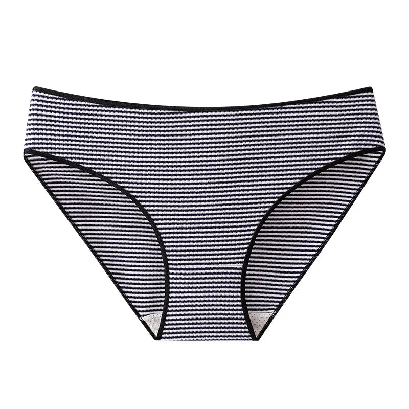 Women Panties Breathable Crotch Warm Underwear for Women Sexy Seamless Briefs Stripes Low Rise Pants Female Winter Lingerie Aviola