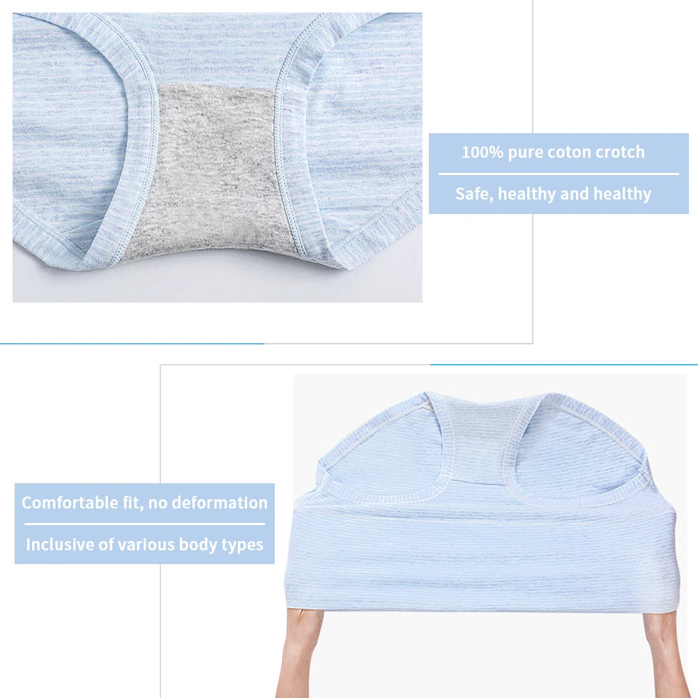 3pcs/set Women's Originals Underwear, Breathable Stretch Cotton Soft Panties Lingerie Comfortable Female Girl Briefs Aviola