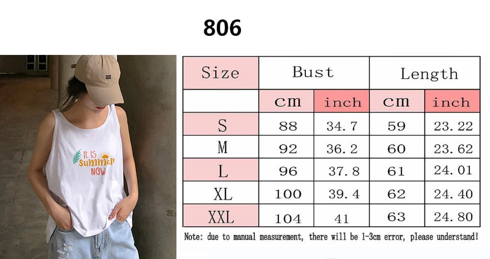 2024 Europe and the United States street new print season art text short sleeve women Y2K women's T-shirt vest halter Aviola