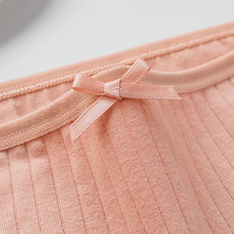 7Pcs/Set Cotton Panties Low Waist Briefs Women Sexy Lingerie Female Underpants Panty Solid Color Breathable Underwear Intimates Aviola