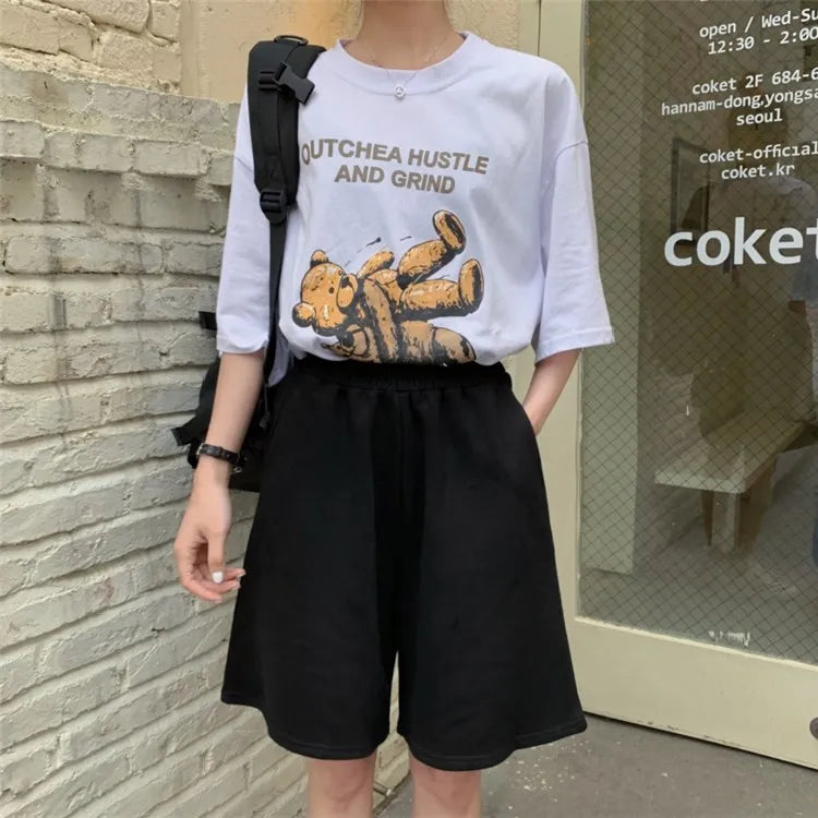 Explosive shopee Europe and the United States loose fashion shorts women's new hot sales joom Aviola