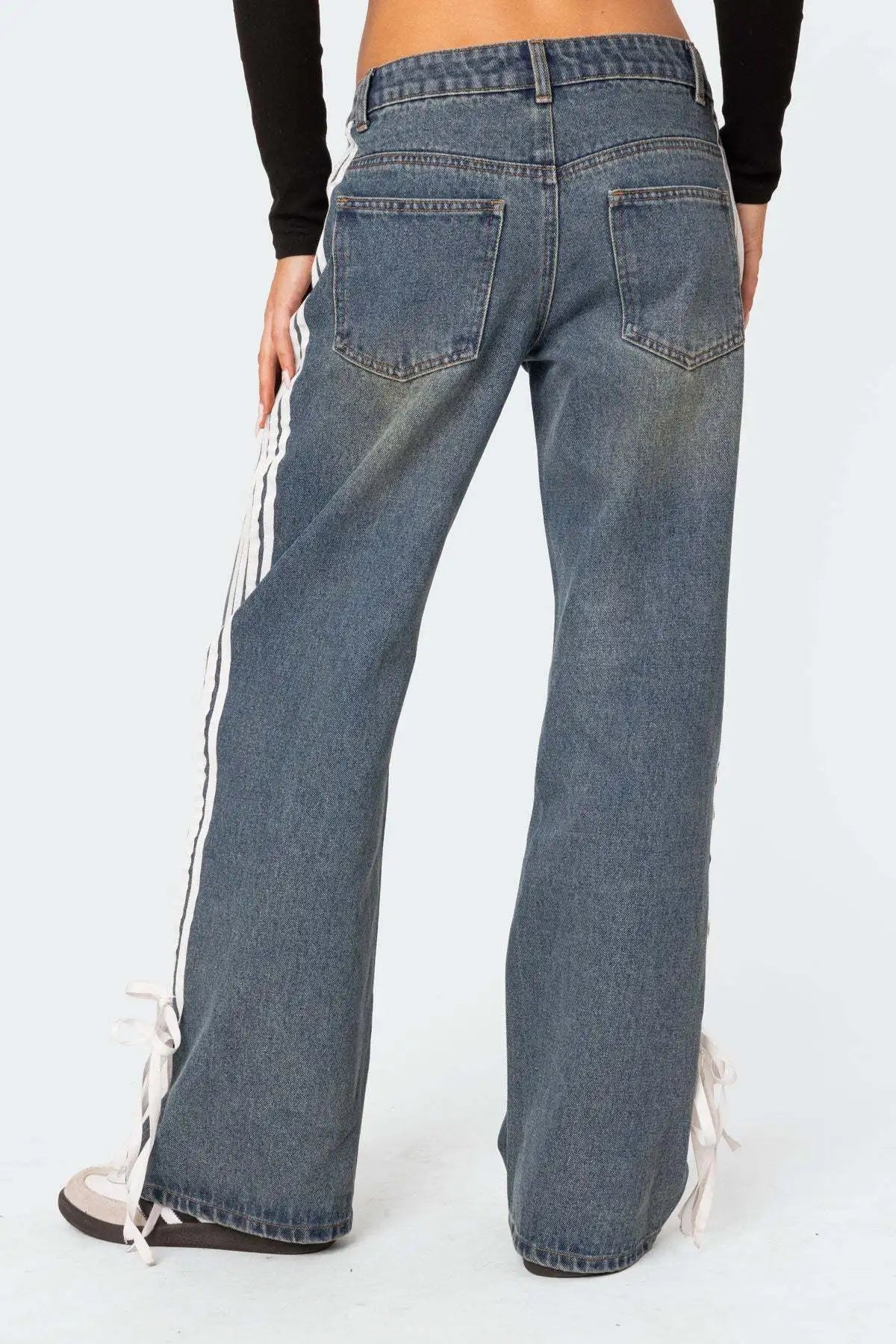 Denim Pant Women Jeans Wide Leg Long Pants Y2k Streetwear High Waist Casual Straight Trousers Elegant Mom Jeans Work 2025 Aviola