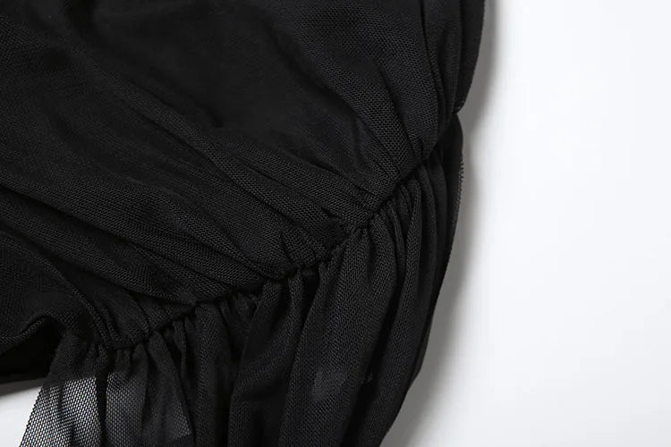 Nibber Backless Maxi Dress Women Folds Tassel Sleeveless Skinny Solid High Stretch Elegant Banquet  Birthday Party Long Bodycon Aviola