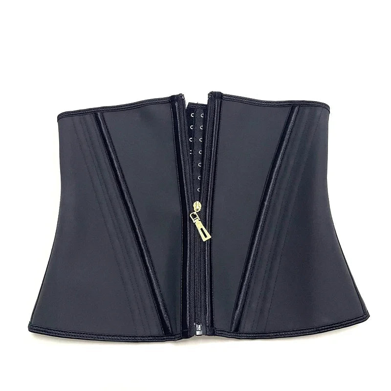 Women Latex Waist Trainer Shapewear 13 Bones Corset with Zipper and 3-Row Hook Tummy Control Body Shaper Slimming Cincher Belt Aviola