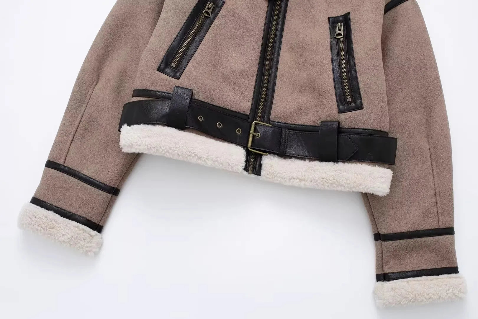 RARF 2024 new European and American style women's new fashion stand collar double-sided short jacket coat ladies Aviola