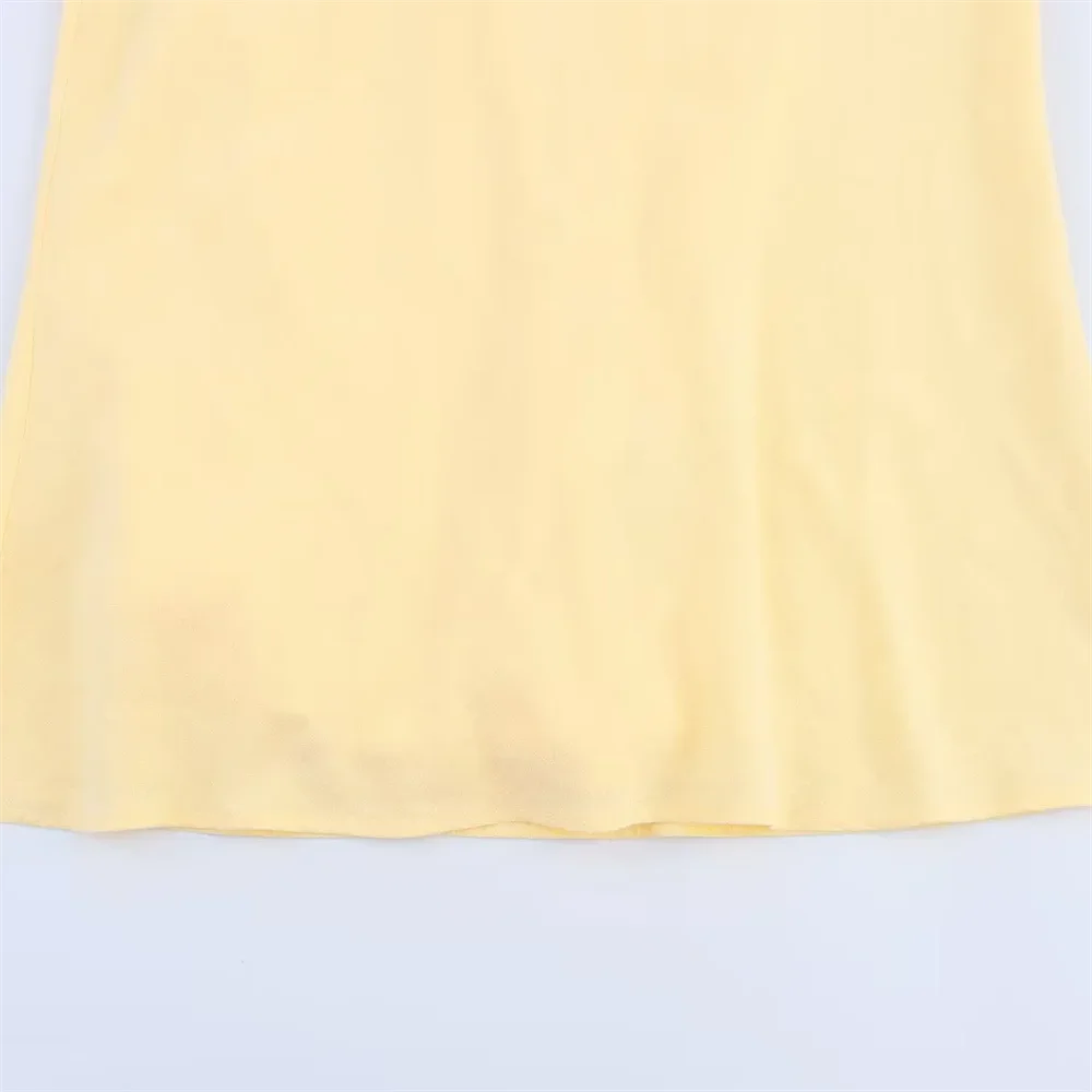 BM&MD&ZA2025casual fashion temperament simple holiday style backless elegant slim suspender dress summer new women's clothing Aviola