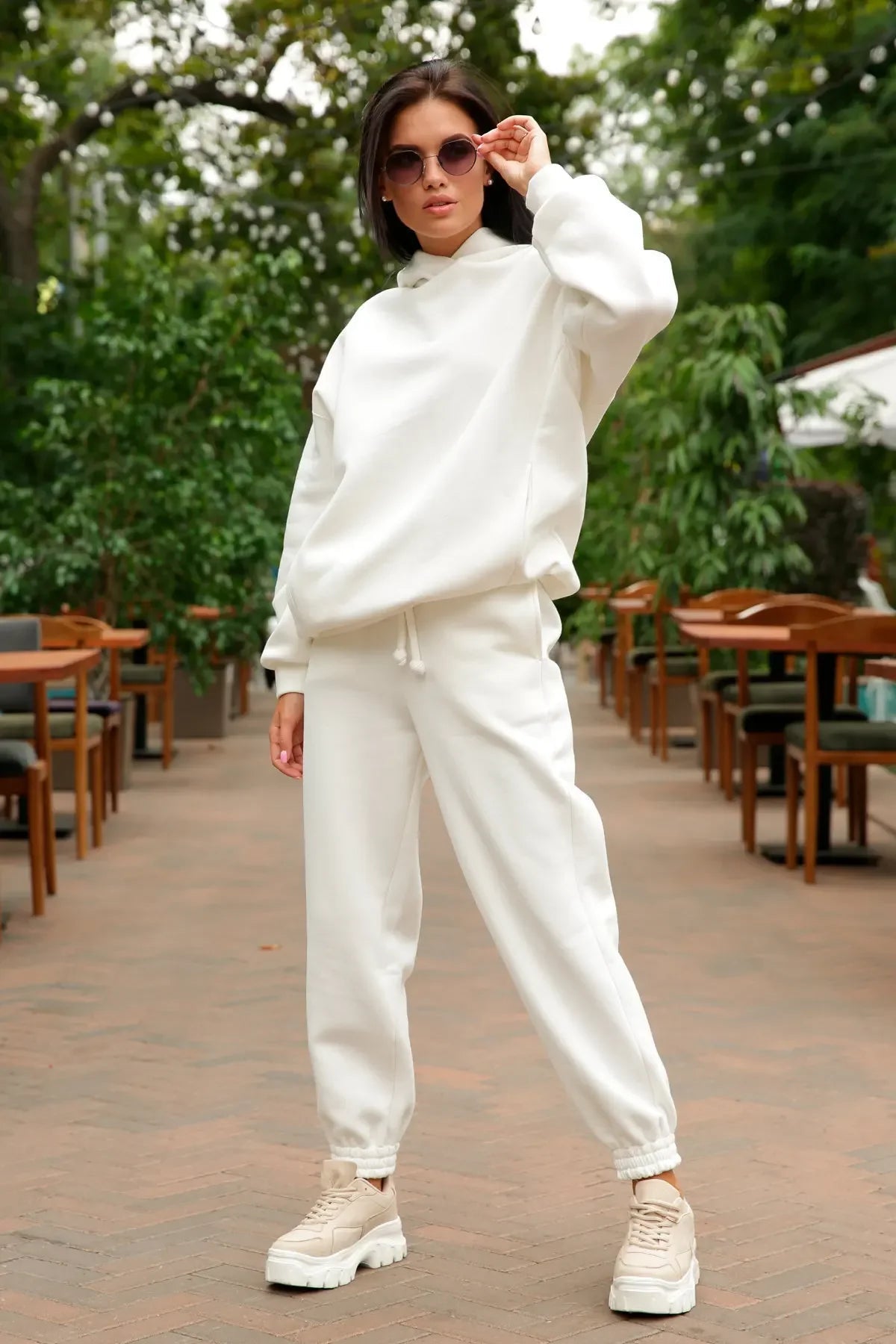 autumn tracksuit outfit set Women Two Piece Set hoodies Hooked Leisure Wide Leg Long Pants Sets Slim Fit Office Ladies Autumn Aviola