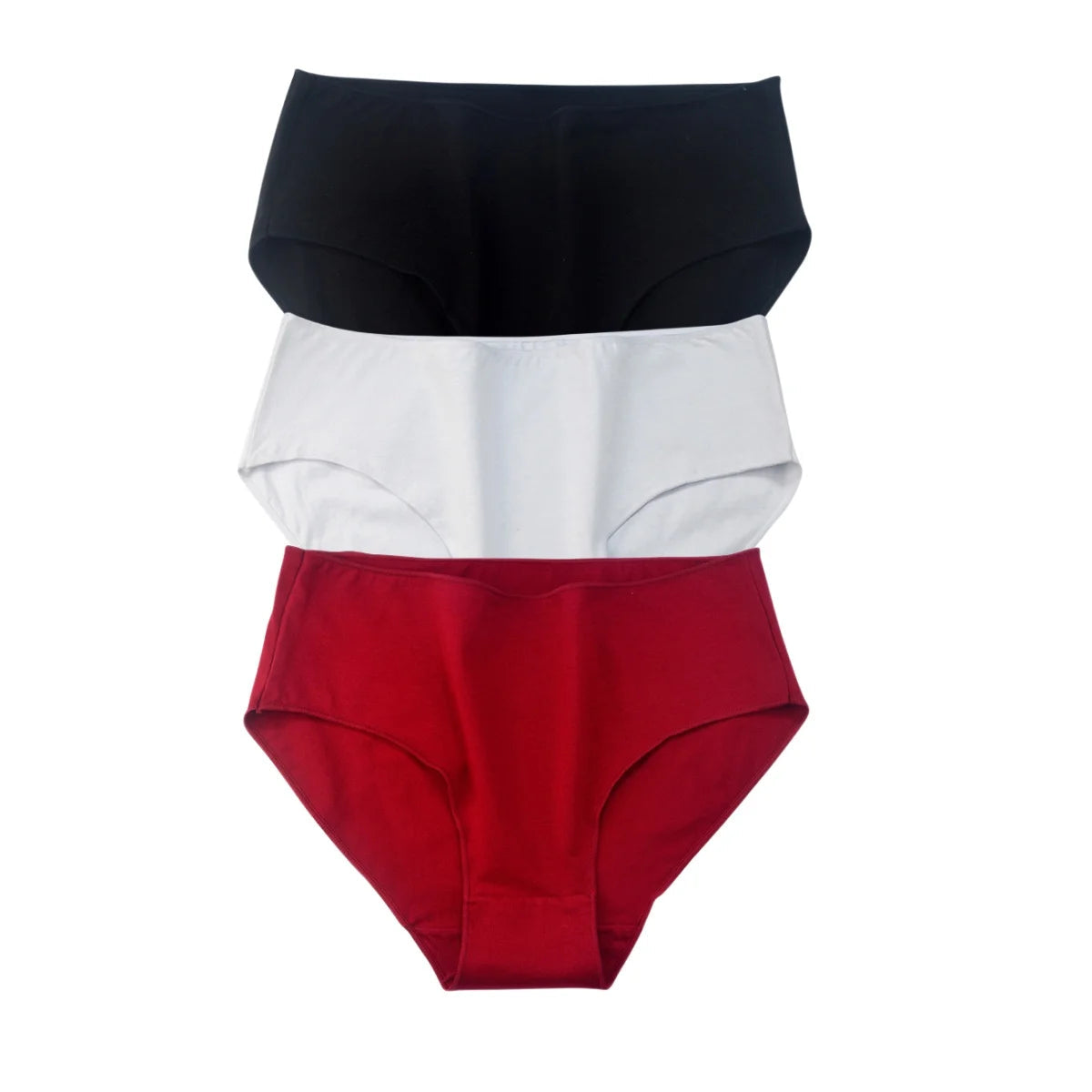 3Pcs/Set Cotton Panties Women High Waist Briefs Breathable Comfort Underwear Female Underpants Solid Color Intimates M-2XL Panty Aviola