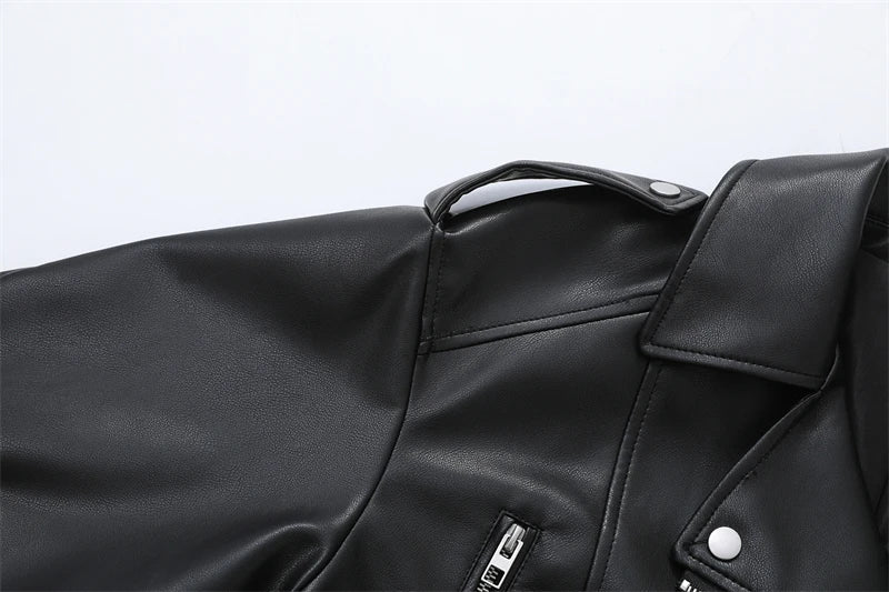 2025 New Coal graysty le Women's washed leather jacket with belt, short coat with downgraded zipper and vintage lapel jacket Aviola